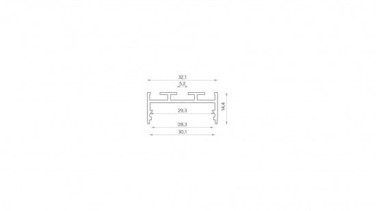 Lumines Profil Typ aria Light Ivory, lackiert