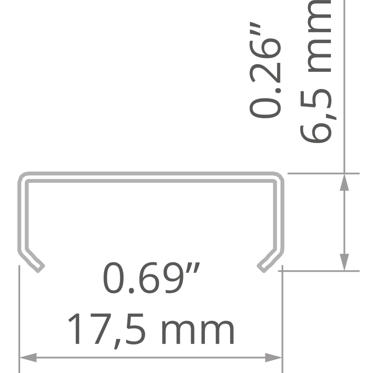 KLUŚ Verbindungsstück PD-MICRO – technische Zeichnung / Maße
