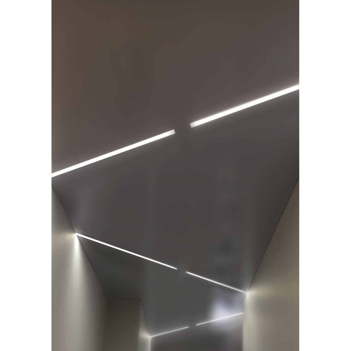 KLUŚ Endkappe FOLED-50, grau, rostfreier Stahl – Detail-/Anwendungsbild