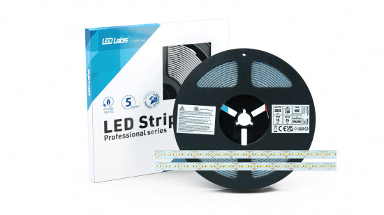 LED Streifen PRO 3Y 24V 1200 LED 2835 SMD 15W WW RA90 HS