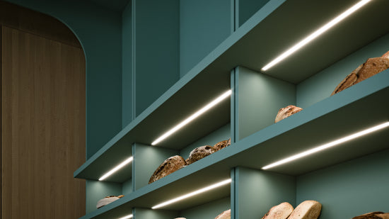 Lumines Profil Typ axin Schwarz, eloxiert