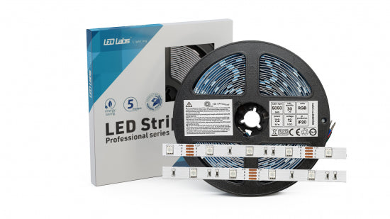 LED Streifen PRO 3Y 24V 150LED 5050 SMD 7.2W RGB
