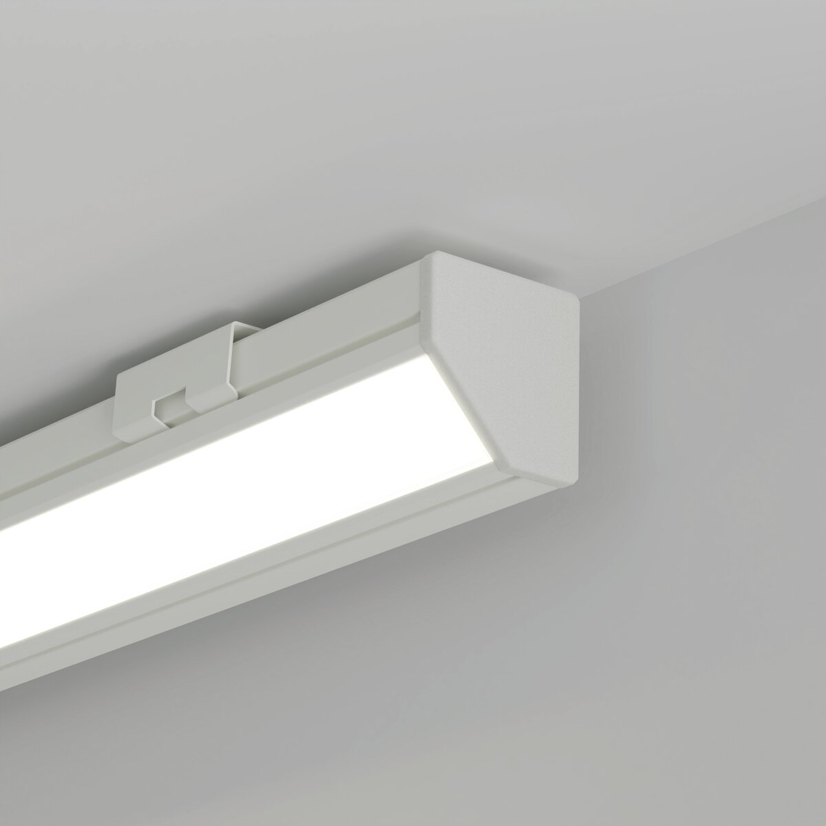 KLUŚ Endkappe 45-PLUS, weiß, ABS – Detail-/Anwendungsbild