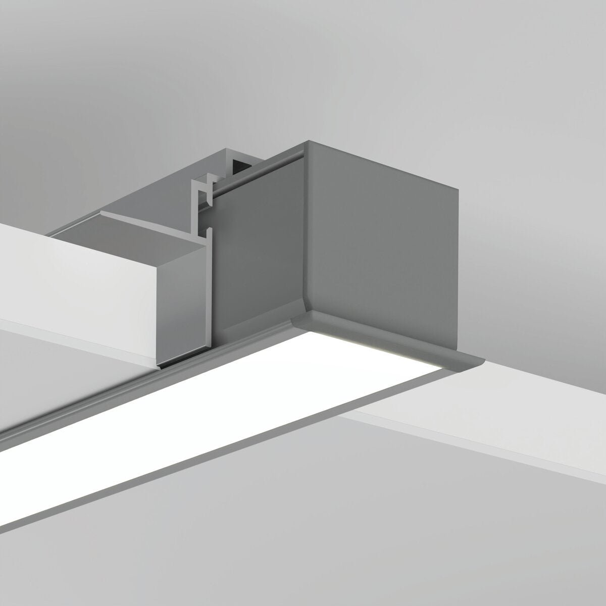 KLUŚ Endkappe LOKOM, grau, PP – Detail-/Anwendungsbild