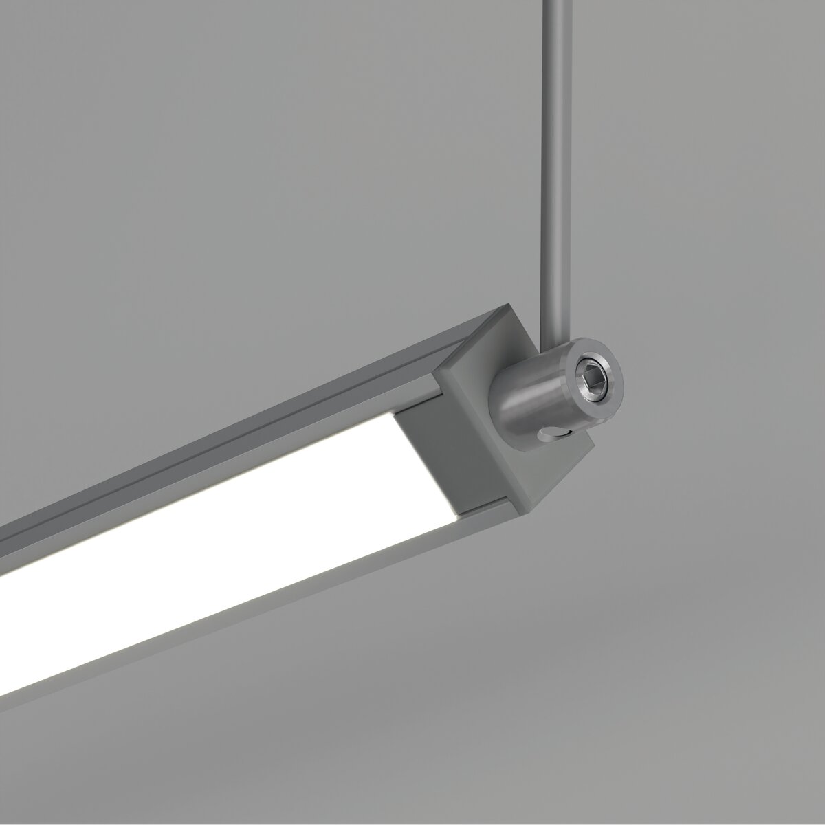 KLUŚ Endkappe mit Stromversorgung PDS-4-PLUS , grau, ABS – Detail-/Anwendungsbild