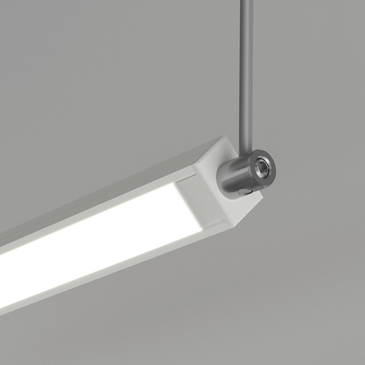 KLUŚ Endkappe mit Stromversorgung PDS-4-PLUS , weiß, ABS – Detail-/Anwendungsbild