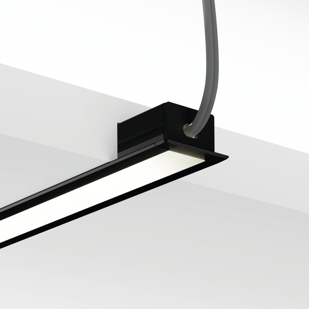 KLUŚ Endkappe mit Loch PDS-NK-OTW, schwarz, ABS – Detail-/Anwendungsbild