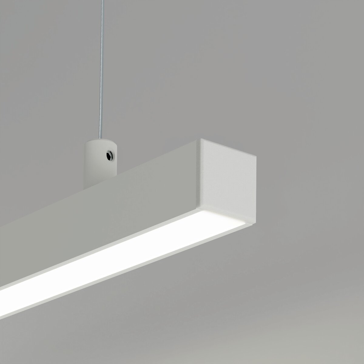 KLUŚ Endkappe PDS-ZM-PLUS, weiß, ABS – Detail-/Anwendungsbild