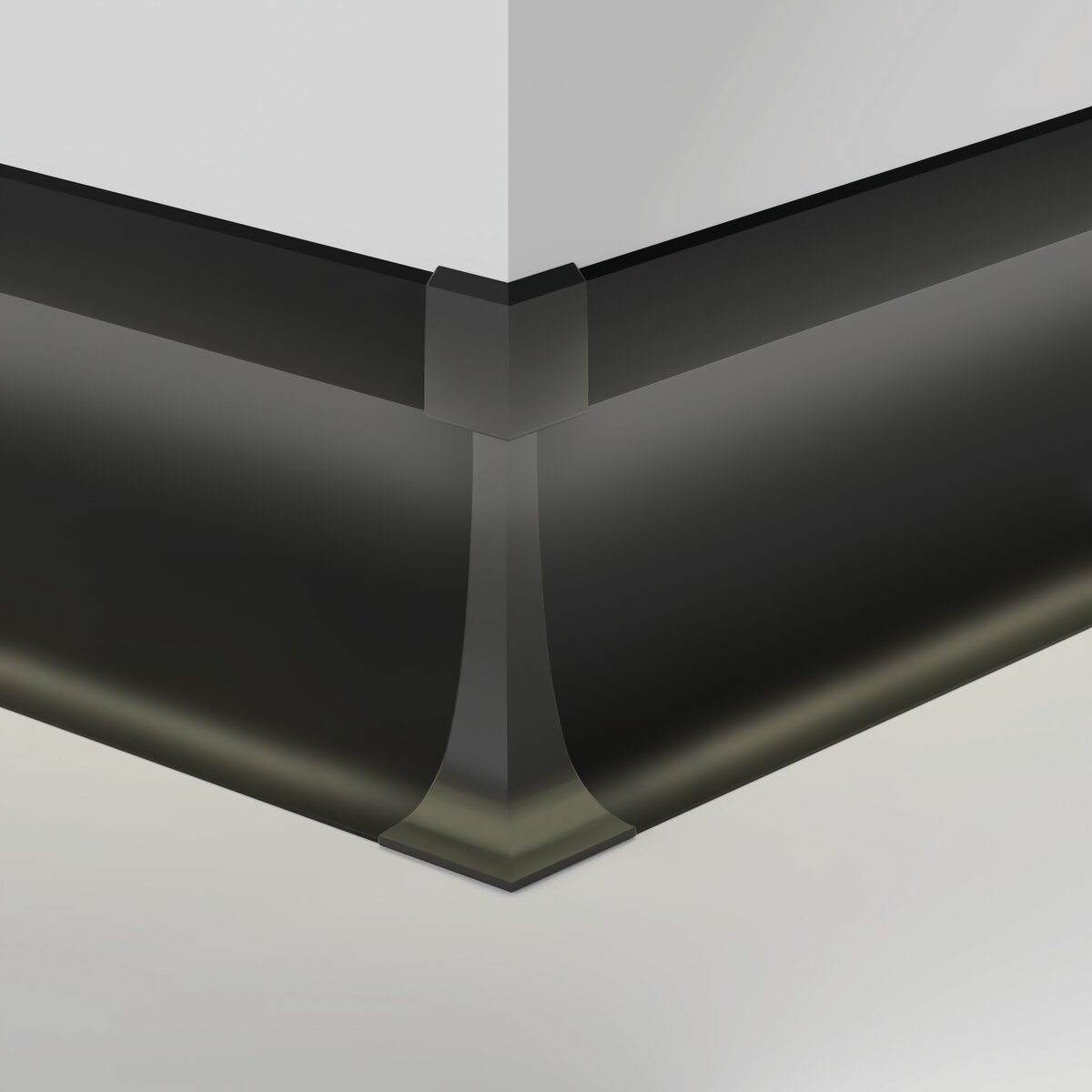 KLUŚ Endkappe OLIS-K-90Z, schwarz, ABS – Detail-/Anwendungsbild