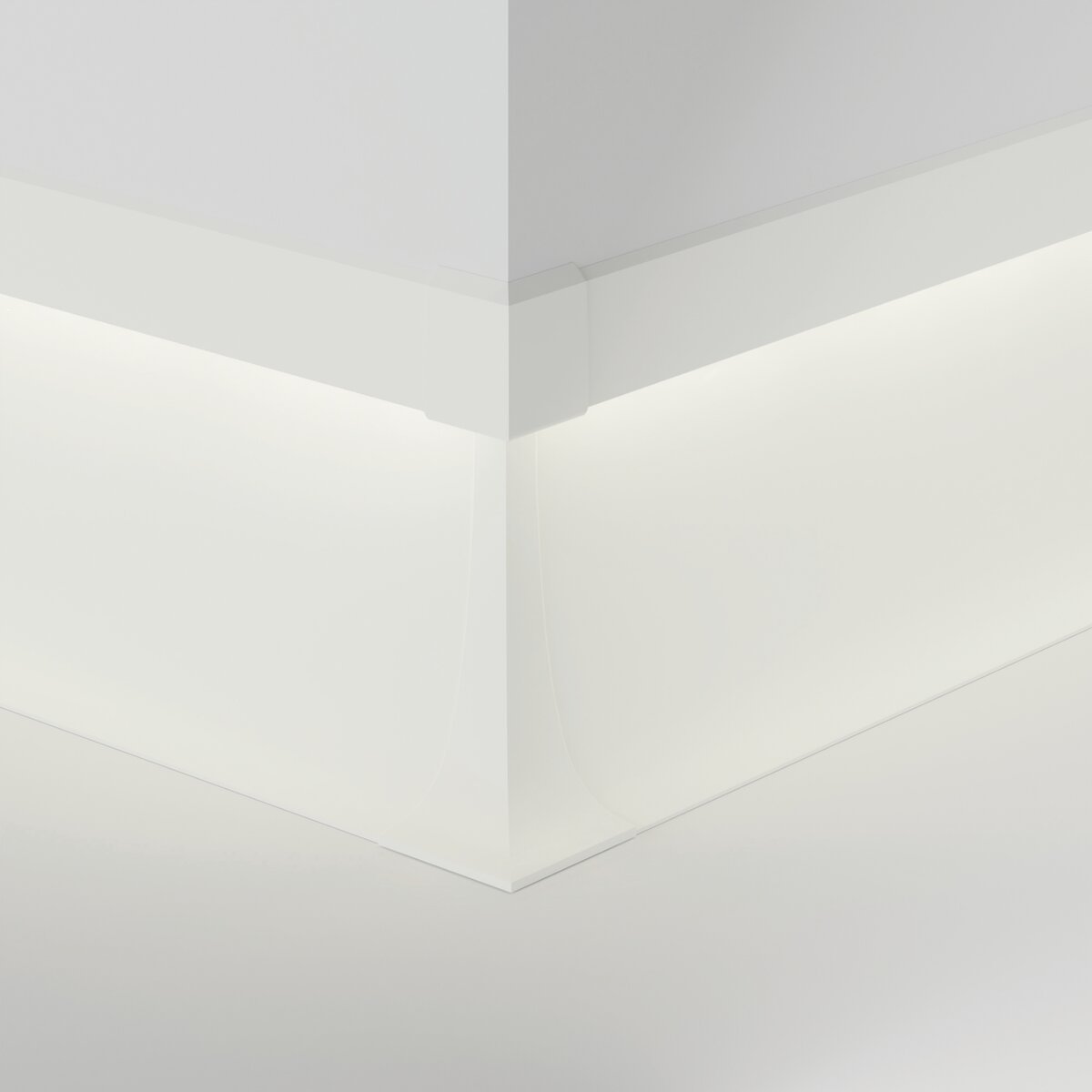 KLUŚ Endkappe OLIS-K-90Z, weiß, ABS – Detail-/Anwendungsbild