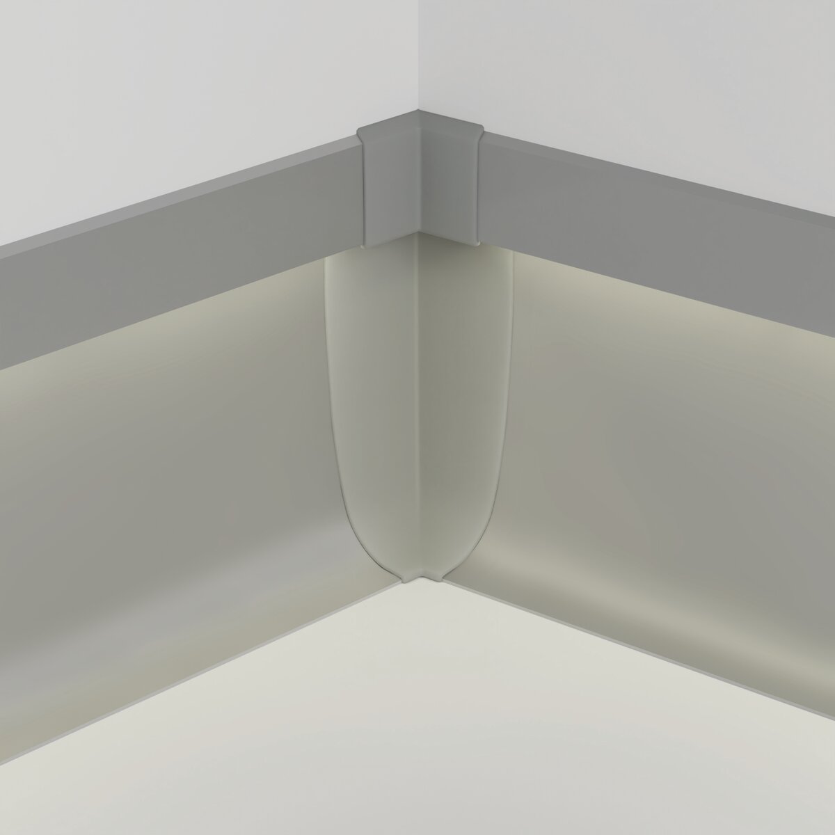 KLUŚ Endkappe OLIS-K-90W, grau, ABS – Detail-/Anwendungsbild