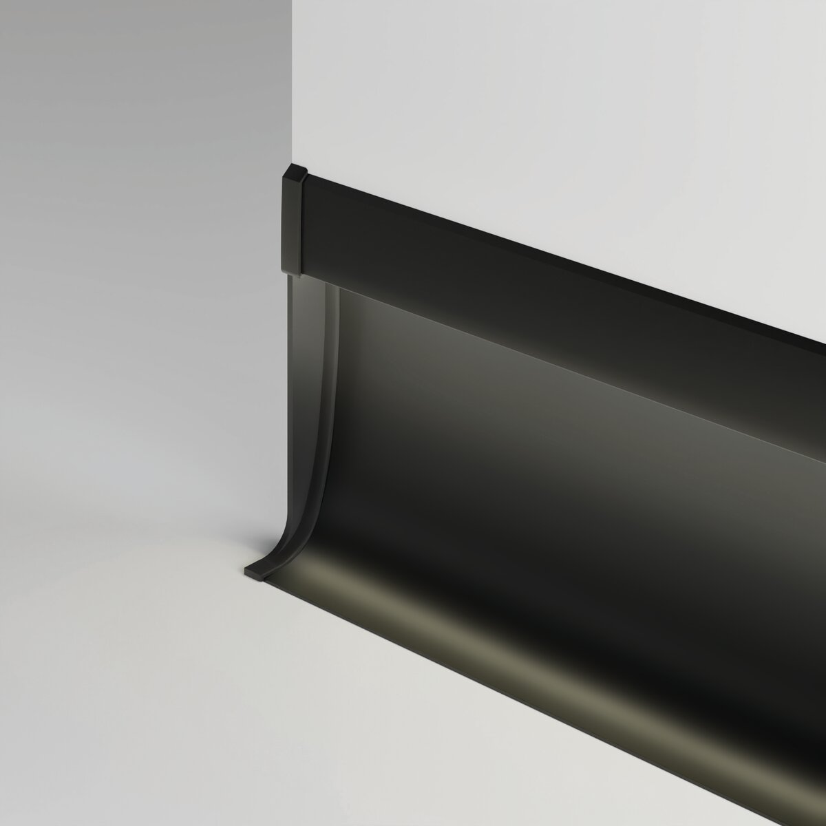 KLUŚ Endkappe OLIS-K-L, schwarz, ABS – Detail-/Anwendungsbild