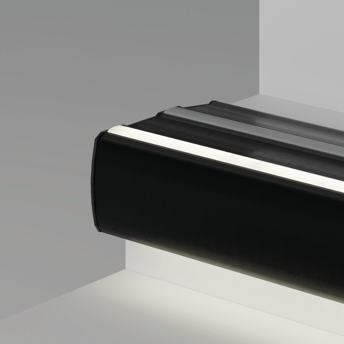 KLUŚ Endkappe STEP-L, schwarz, PP – Detail-/Anwendungsbild