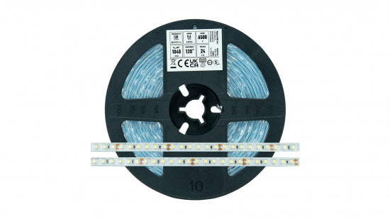 LED Streifen 600 LED 2835 SMD 24V CW RA80 IP65HS