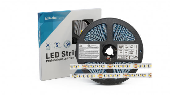 LED Streifen PRO 3Y 12V 300 LED 2835 SMD 6W, Kalt Weiß RA95