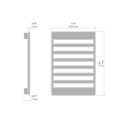 KLUŚ Endkappe BOX – technische Zeichnung / Maße