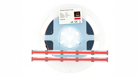 LED Streifen 2400 LED 480 LED/m COB 9W, ROSA