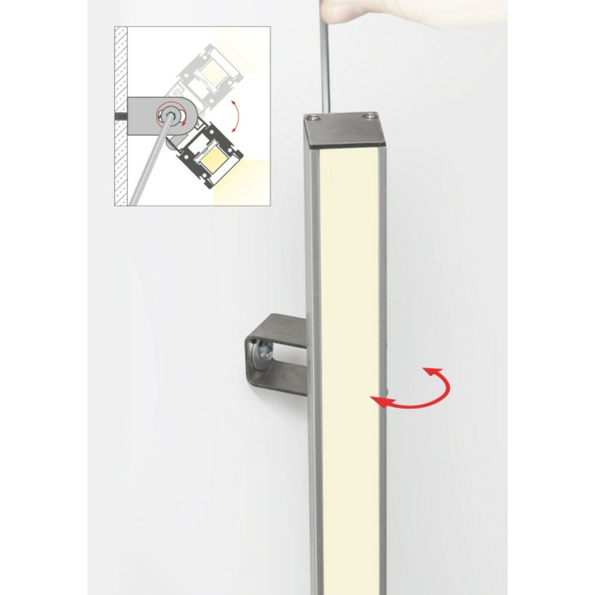 KLUŚ Befestigungsclip HR-OPTI-60 – Detail-/Anwendungsbild