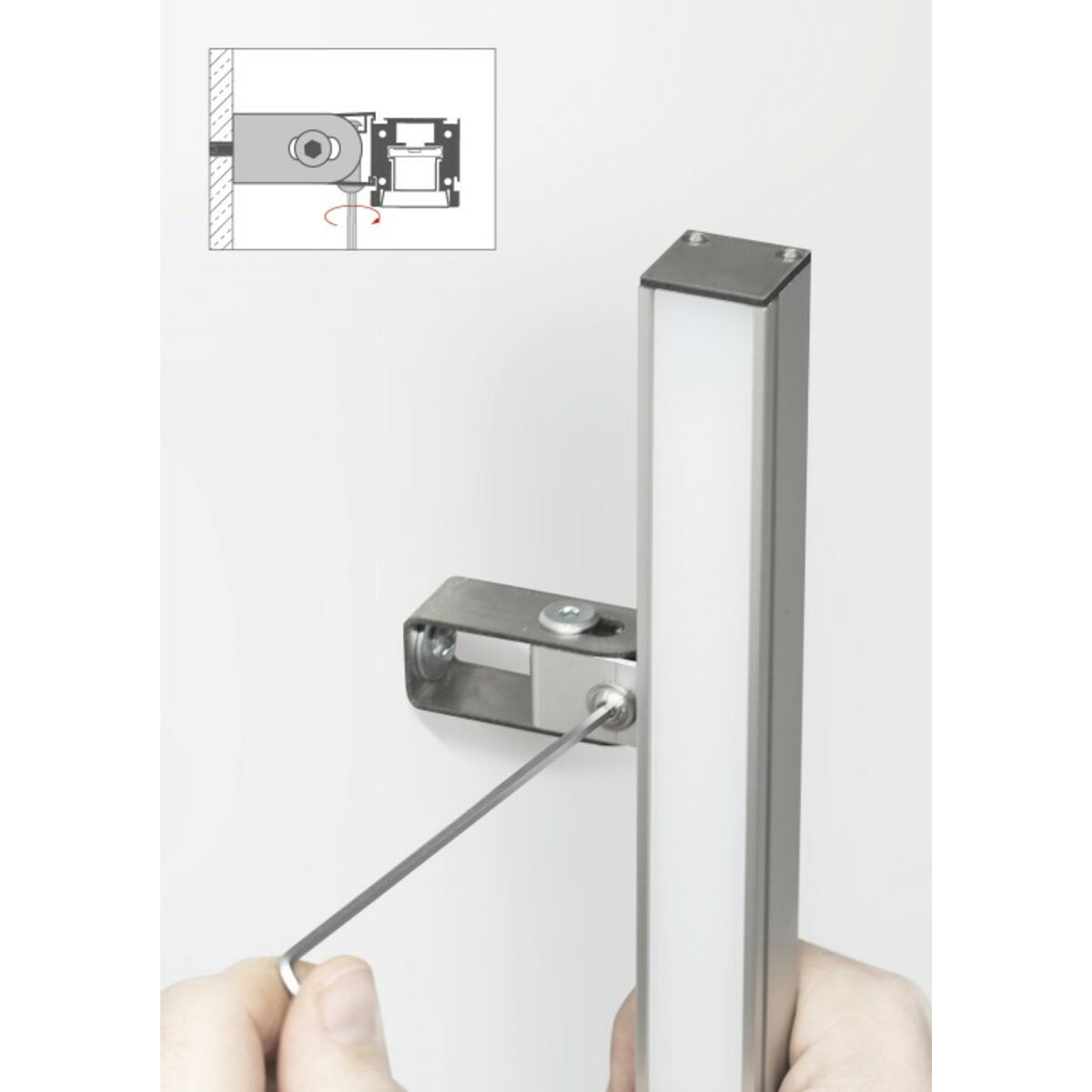 KLUŚ Befestigungsclip HR-OPTI-60 – Detail-/Anwendungsbild