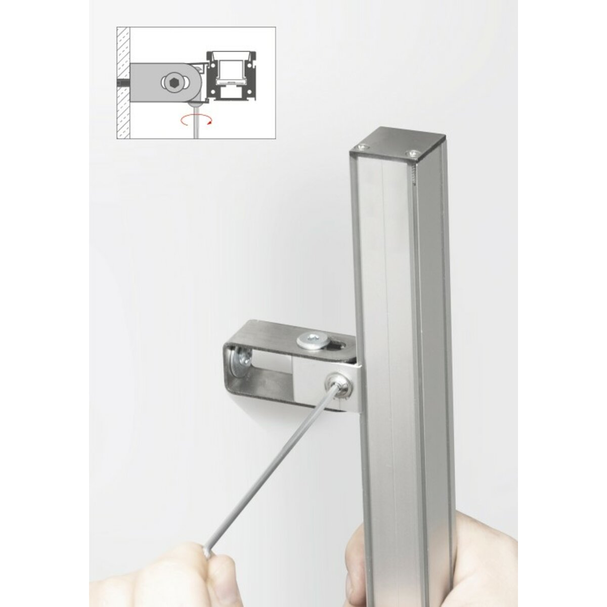 KLUŚ Befestigungsclip HR-OPTI-60 – Detail-/Anwendungsbild