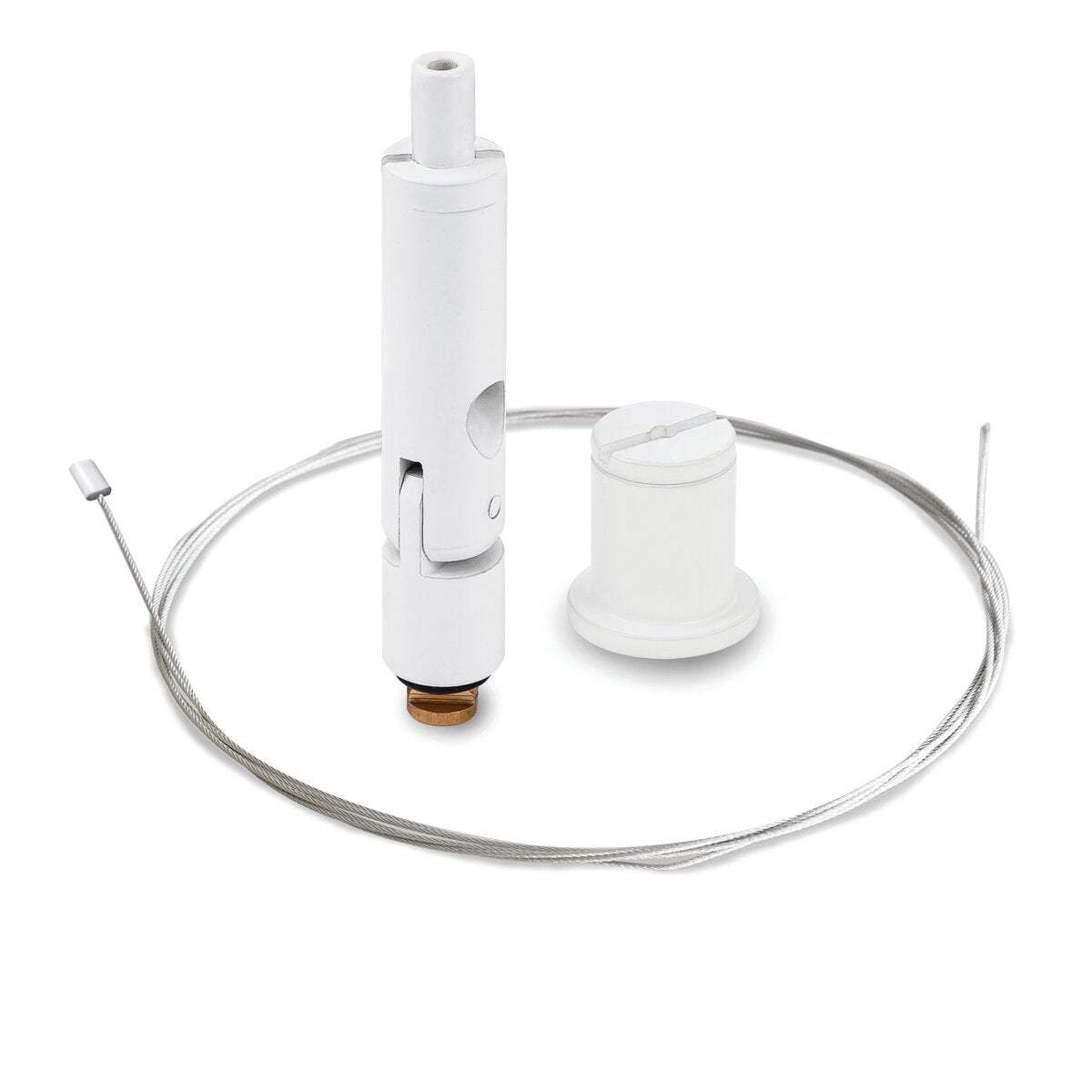KLUŚ Befestigungsset RD-2, weiß, Messing – Produktbild