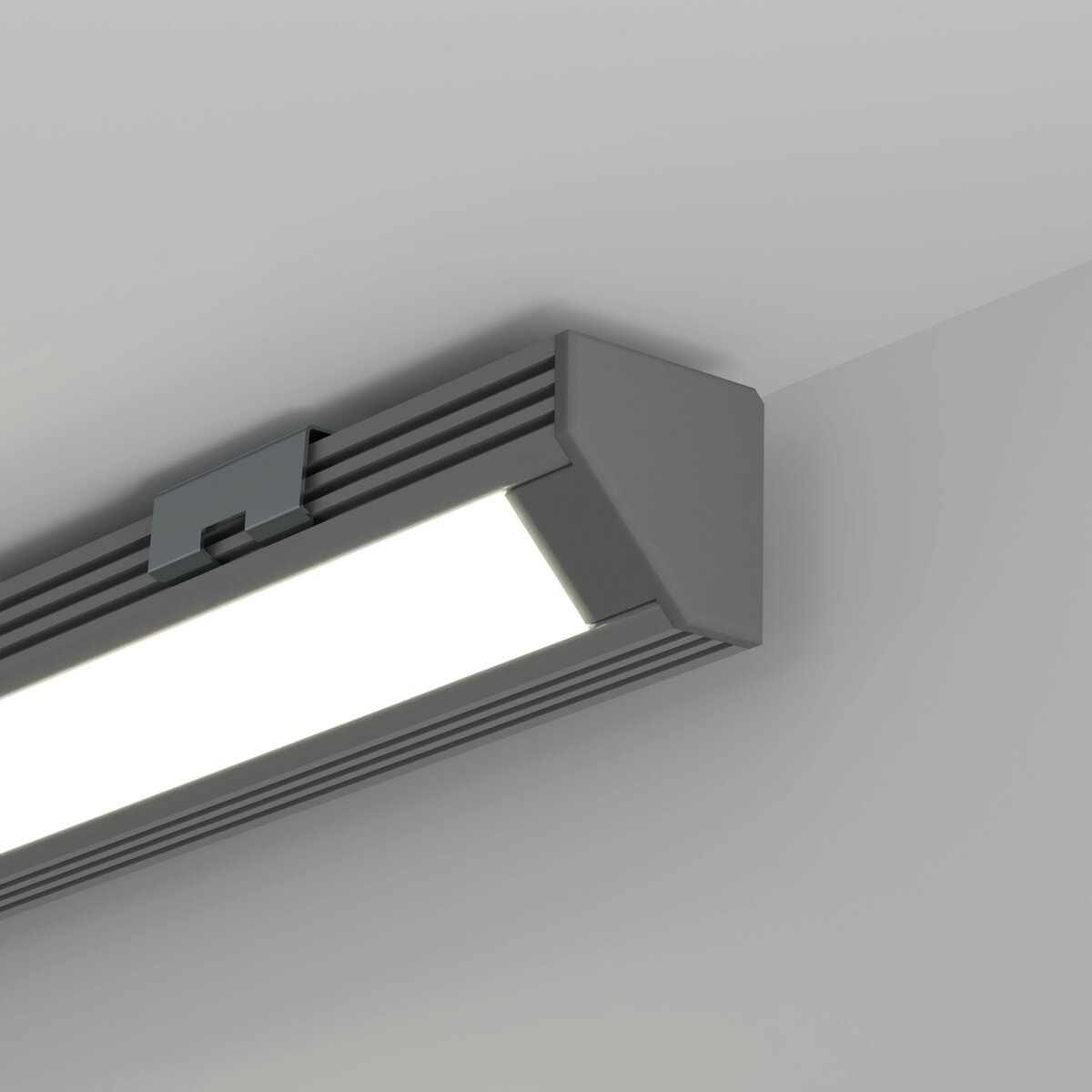 KLUŚ Befestigungsclip 45-STN silbern, rostfreier Stahl – Detail-/Anwendungsbild