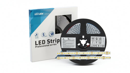 LED Streifen PRO 3Y 24V 900 LED 2835 SMD 8W CW 180lm/W