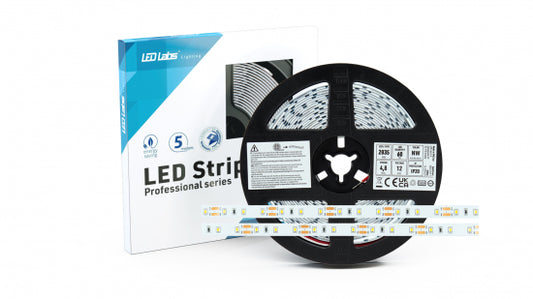 LED Streifen PRO 3Y 12V 300 LED 2835 SMD 4.8W NW RA90
