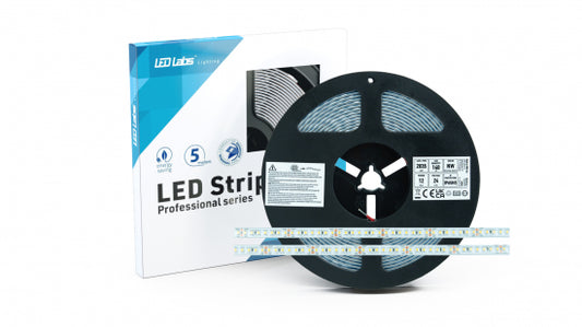 LED Streifen PRO 3Y 24V 700 LED 2835 SMD 12W CW RA90 HS