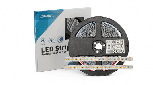 LED Streifen PRO 3Y 24V 1200 LED 2216 SMD 15W, Kalt Weiß RA90 HS