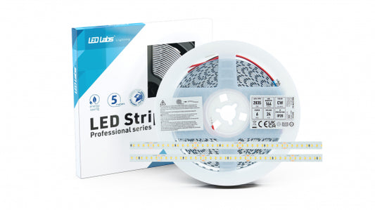 LED Streifen PRO 3Y 24V 720 LED 2835 SMD 6W 5000K RA90