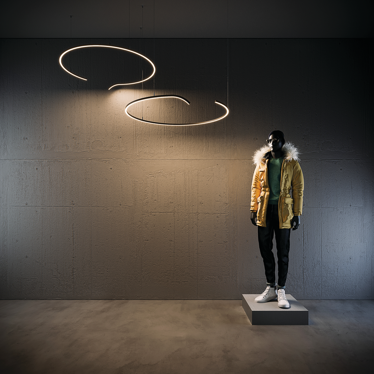 Profil PDS-4-PLUS, schwarz eloxiert – Anwendungsbild