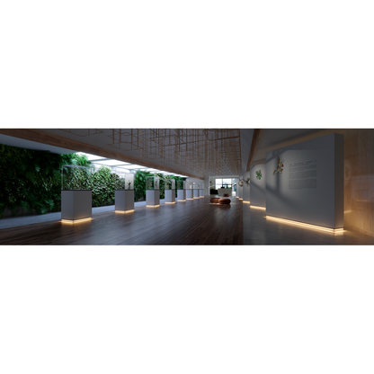 Profil OLIS-K, lackiert, weiß – Anwendungsbild