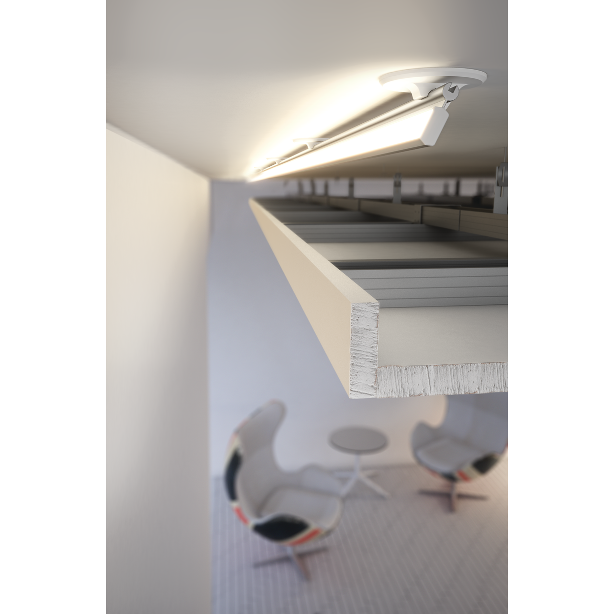 Profil POLI, silber eloxiert – Anwendungsbild