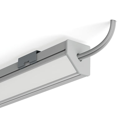 KLUŚ Endkappe mit Loch 45-PLUS-OTW, grau, ABS – Detail-/Anwendungsbild