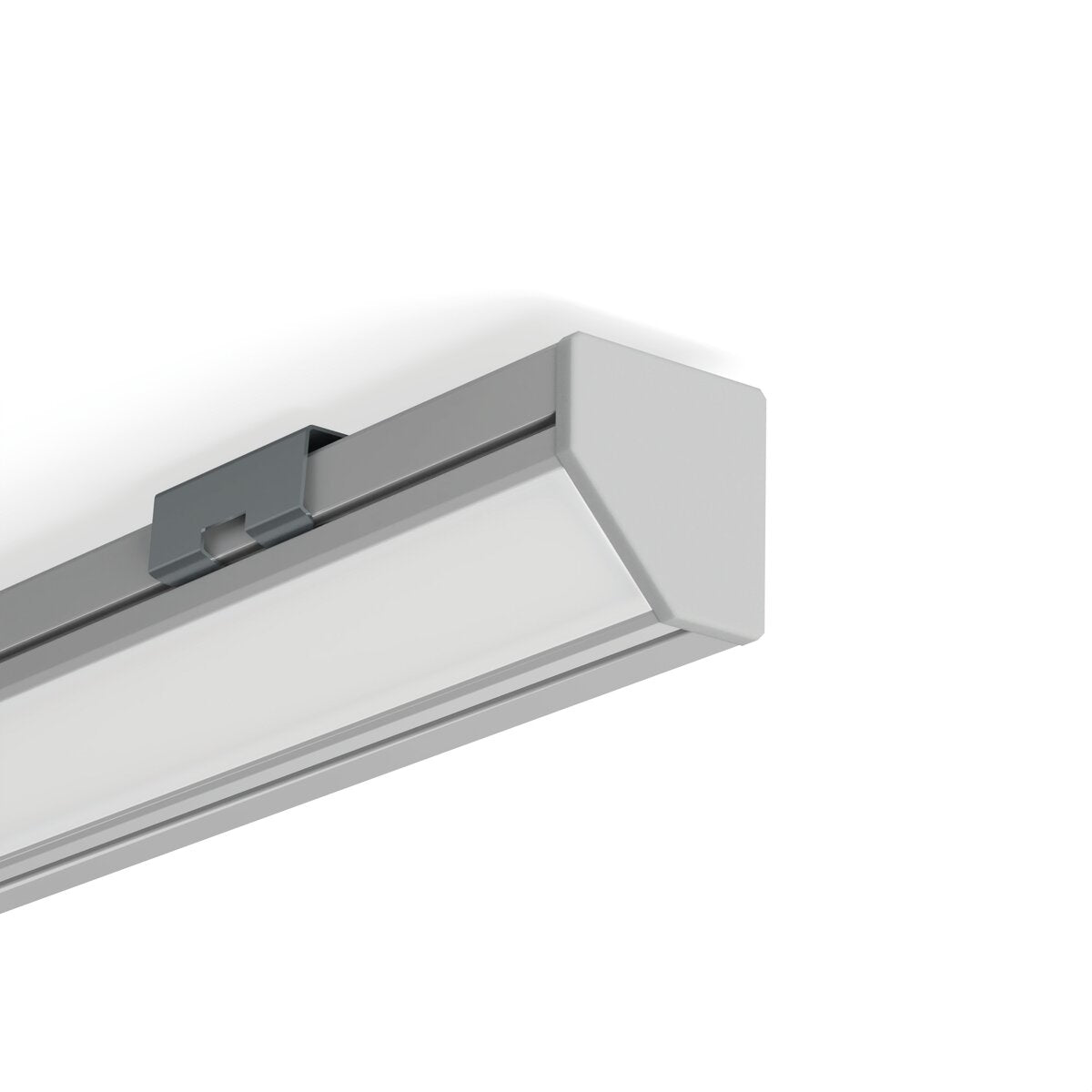 KLUŚ Endkappe 45-PLUS, grau, ABS – Detail-/Anwendungsbild