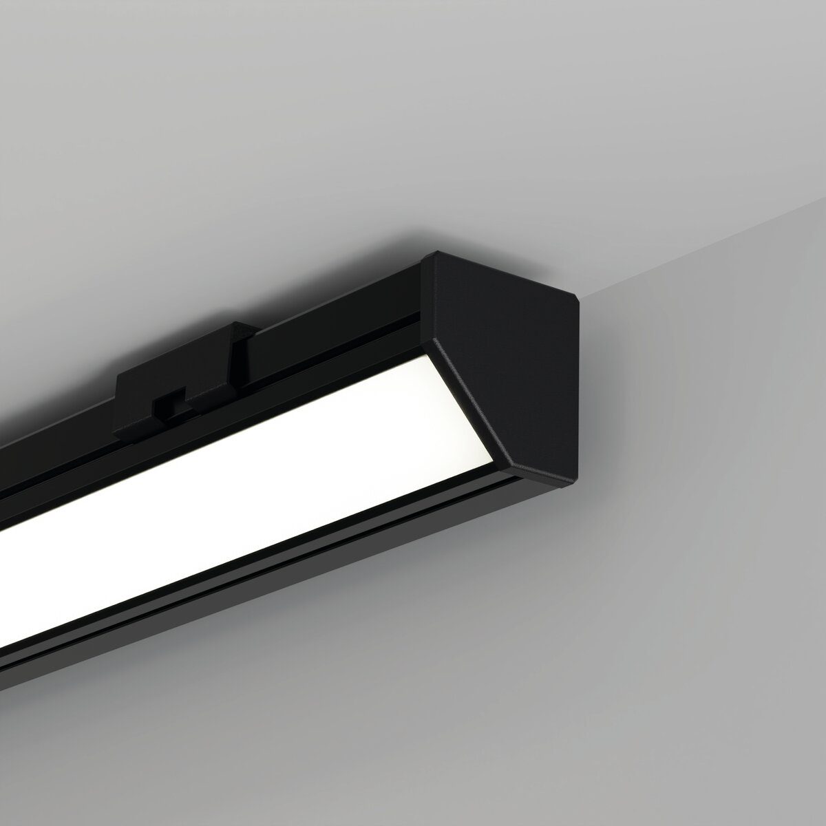 KLUŚ Endkappe 45-PLUS, schwarz, ABS – Detail-/Anwendungsbild