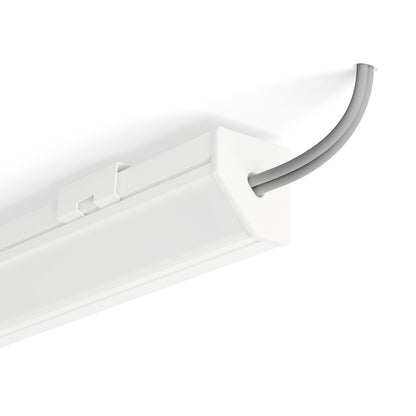 KLUŚ Endkappe mit Loch 45-PLUS-OTW, weiß, ABS – Detail-/Anwendungsbild