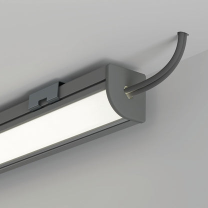 KLUŚ Endkappe mit Loch 45-PLUS-R-OTW, grau, ABS – Detail-/Anwendungsbild