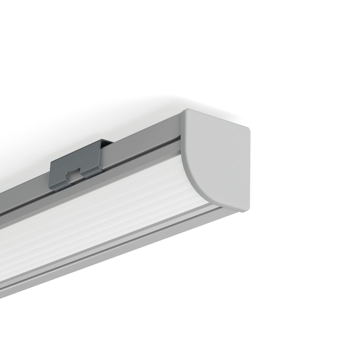 KLUŚ Endkappe 45-PLUS-R, grau, ABS – Detail-/Anwendungsbild