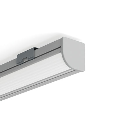 KLUŚ Endkappe 45-PLUS-R, grau, ABS – Detail-/Anwendungsbild