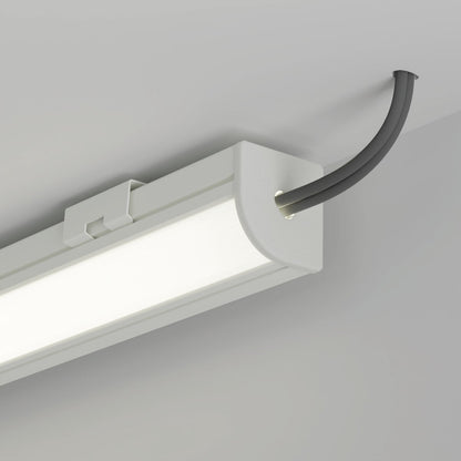 KLUŚ Endkappe mit Loch 45-PLUS-R-OTW, weiß, ABS – Detail-/Anwendungsbild