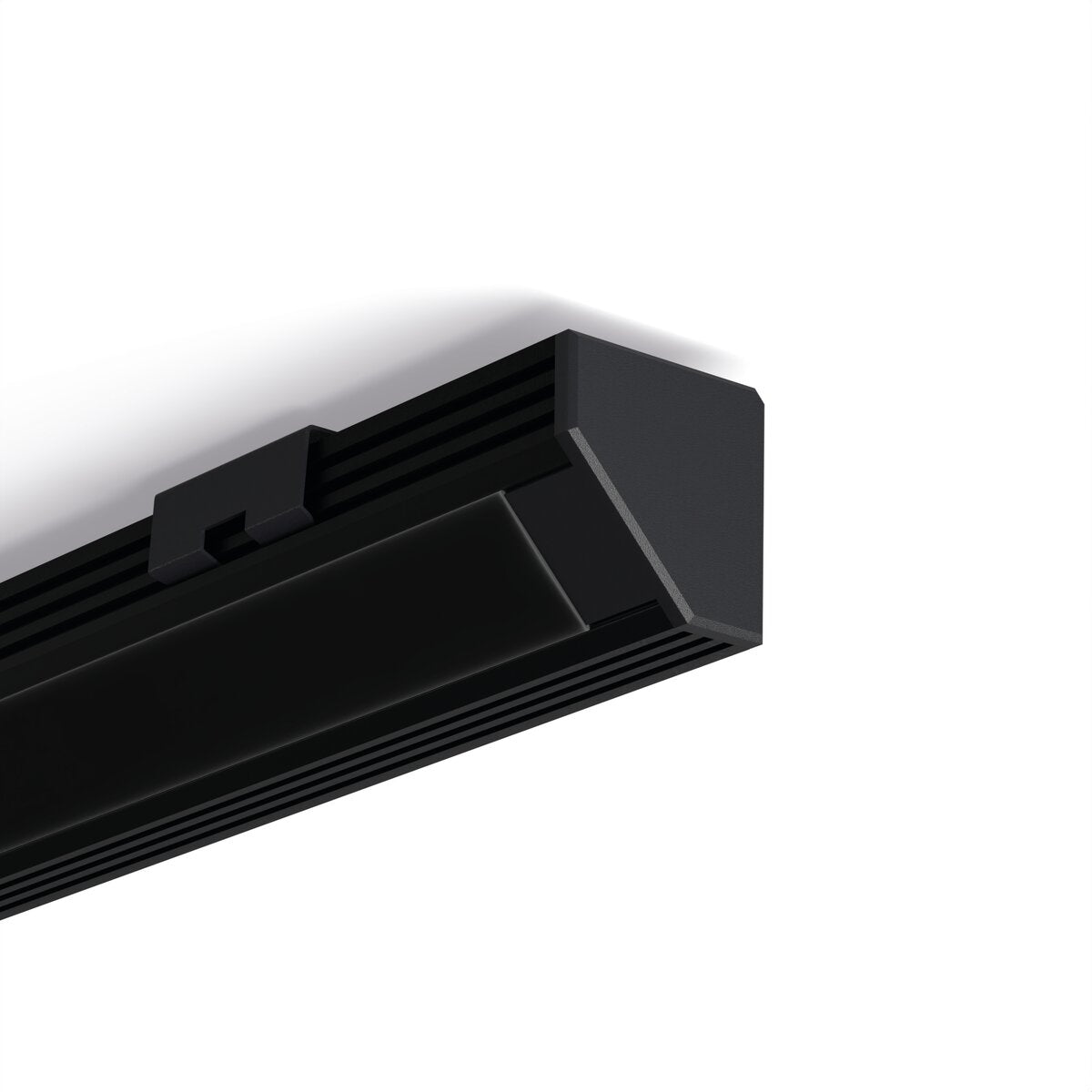 KLUŚ Befestigungsclip 45-STN schwarz, rostfreier Stahl – Detail-/Anwendungsbild