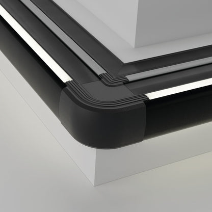 KLUŚ Endkappe STEP-90, schwarz, PP – Detail-/Anwendungsbild