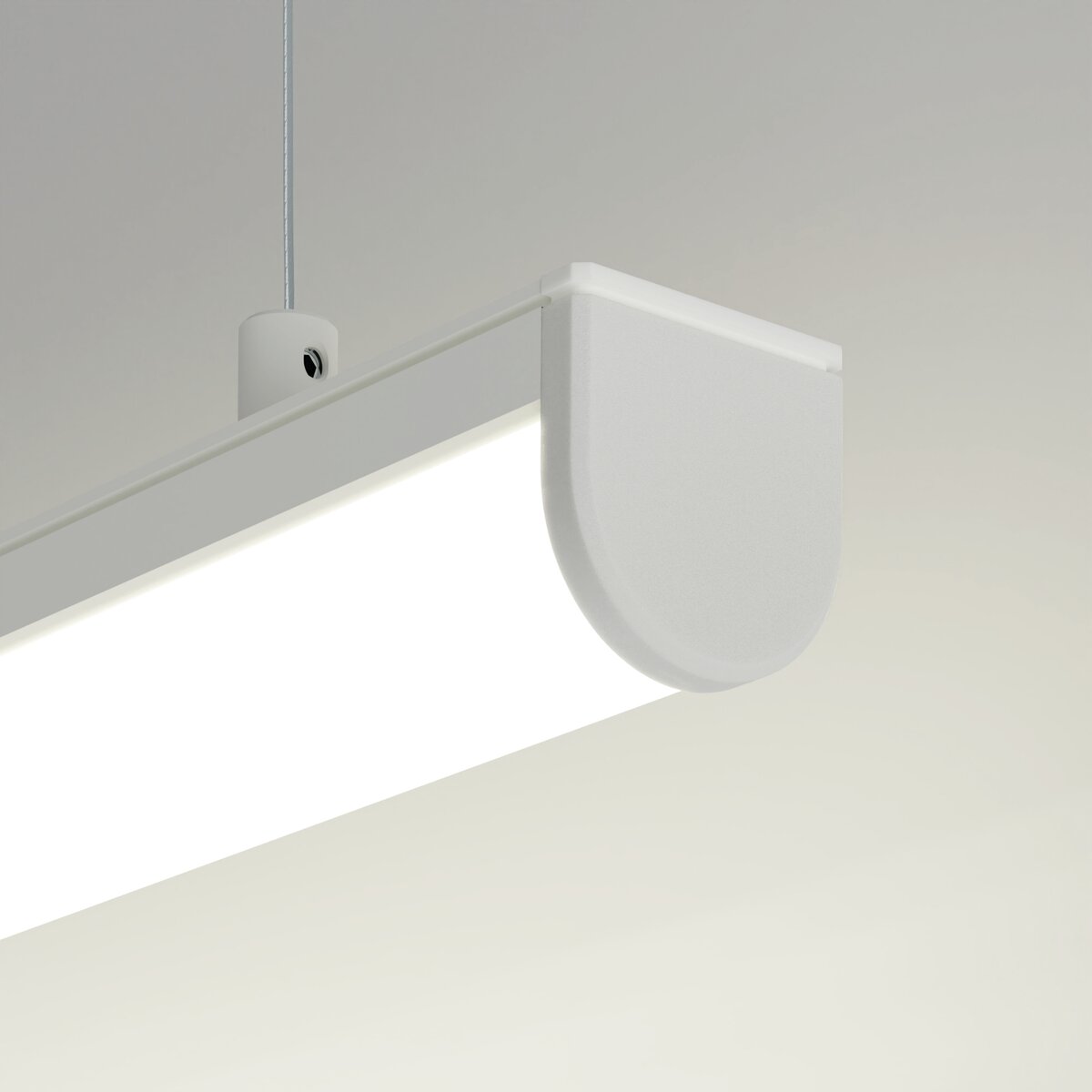 KLUŚ Endkappe GIL, weiß, PP – Detail-/Anwendungsbild