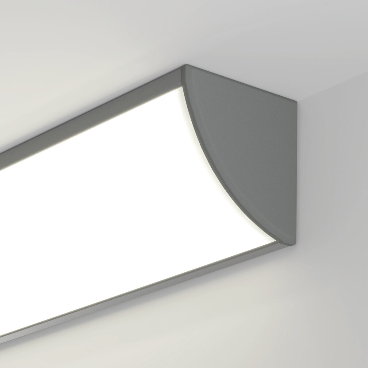 KLUŚ Endkappe KOPRO-L, grau, PP – Detail-/Anwendungsbild