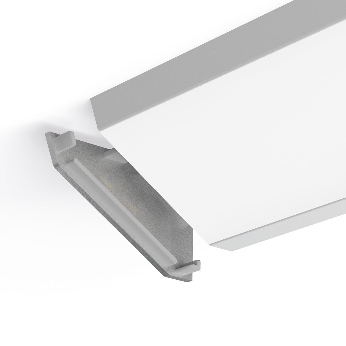 KLUŚ Endkappe KOPRO-30-P-L, silbern, PP – Detail-/Anwendungsbild