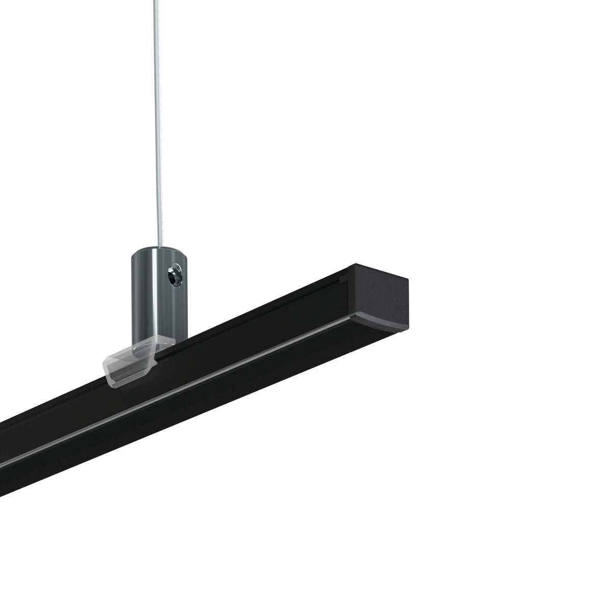 KLUŚ Endkappe PIKO, schwarz, ABS – Detail-/Anwendungsbild