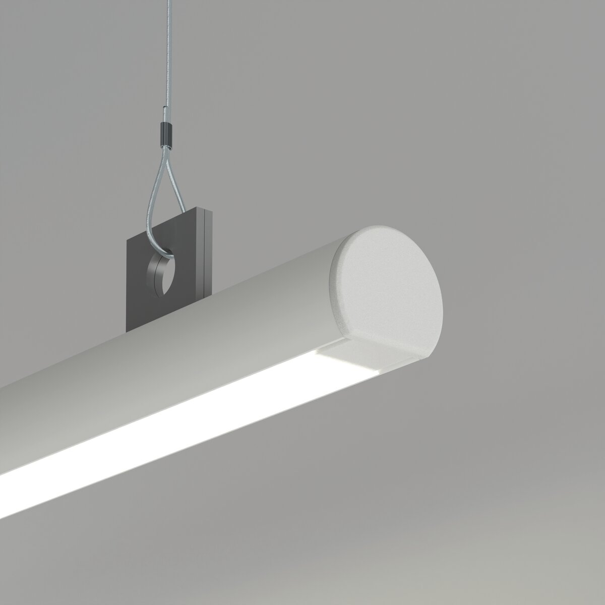 KLUŚ Endkappe OLEK, weiß, ABS – Detail-/Anwendungsbild