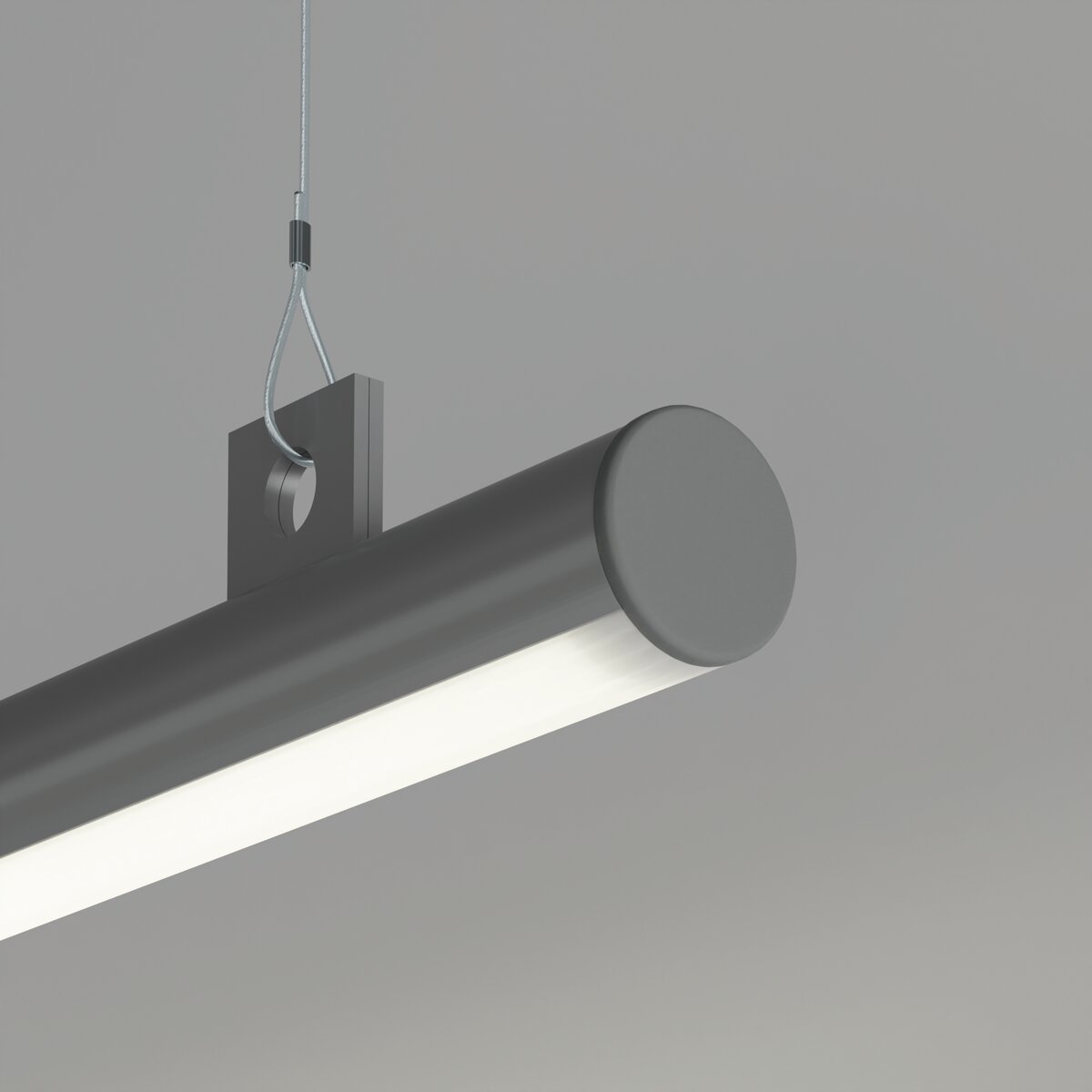 KLUŚ Endkappe OLEK-LUK, grau, ABS – Detail-/Anwendungsbild